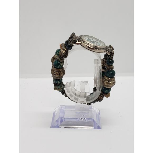 LA Express women's watch. Multi colored beaded band,. LAX206-070 PC21 - Picture 4 of 8